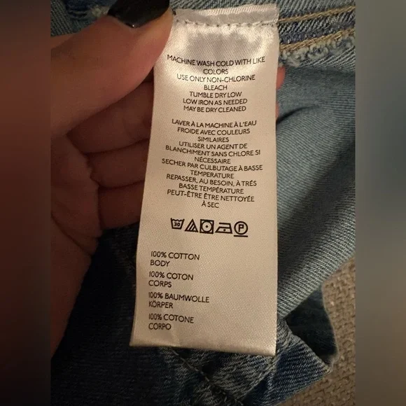 FREE PEOPLE EDDIE DENIM OVERALL MINI DRESS SKIRTALL XS NWT - Picture 15 of 15